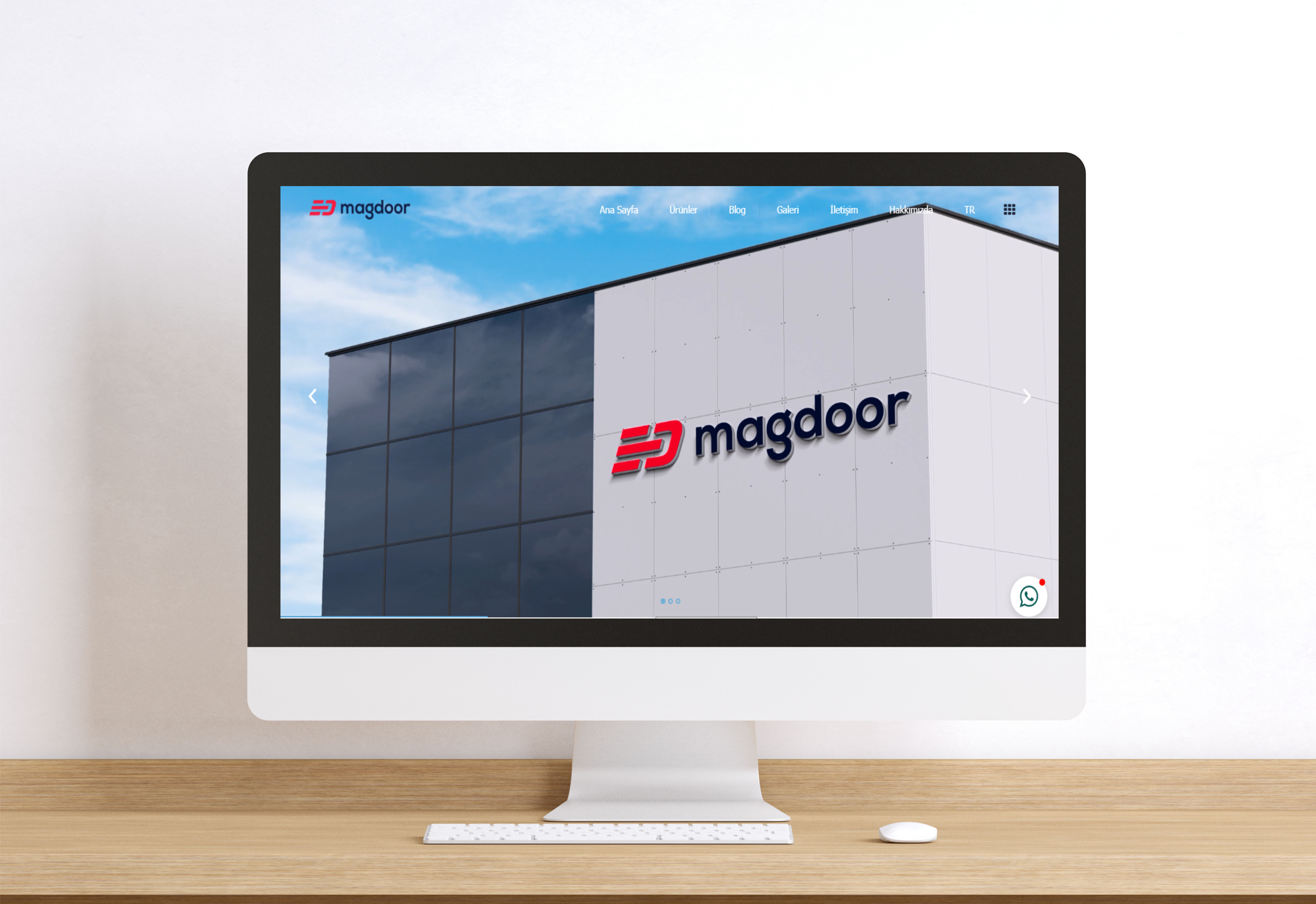 Magdoor şirketi adına yaptığımız web sitesi 